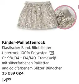Tchibo Kinder-Paillettenrock Angebot