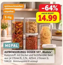SCONTO Mepal Aufbewahrungs-dosen-set „modula“ Angebot