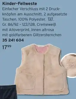 Tchibo Kinder-Fellweste Angebot