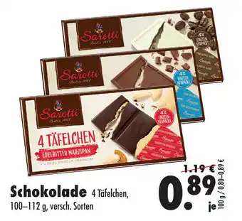 Mäc Geiz Sarotti Schokolade 100-112g Angebot