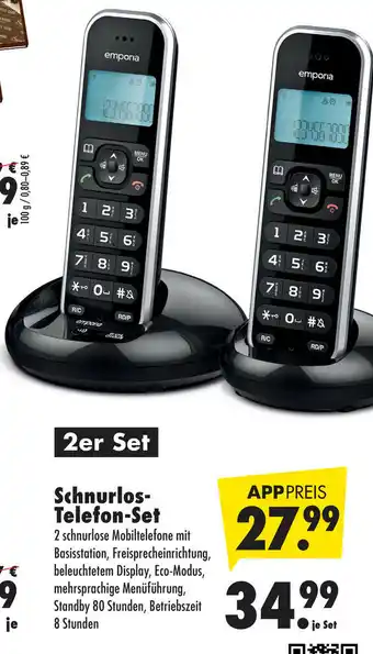 Mäc Geiz Schnurlos-Telefon-Set Angebot