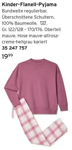 Tchibo Kinder-Flanell-Pyjama Angebot