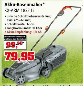 Thomas Philipps Akku Rasenmäher Angebot