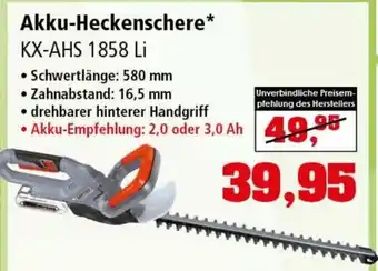 Thomas Philipps Akku Heckenschere Angebot