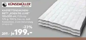 porta Kassettendaunen-bett „eden De Luxe” Künsemüller Angebot