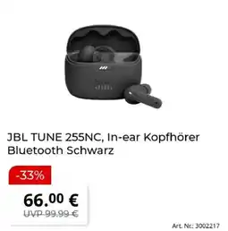 MediaMarkt JBL TUNE 255NC, In-ear Kopfhörer Bluetooth Schwarz Angebot