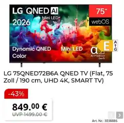 MediaMarkt LG 75QNED72B6A QNED TV Angebot