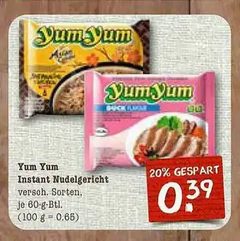 nahkauf Yum Yum Instant Nudelgericht Angebot