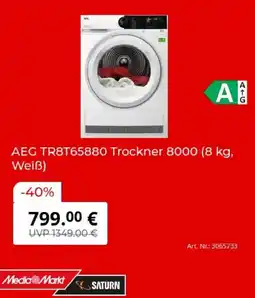 MediaMarkt AEG TR8T65880 Trockner 8000 Angebot