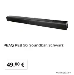 MediaMarkt PEAQ PEB 50, Soundbar, Schwarz Angebot