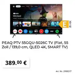 MediaMarkt PEAQ PTV 55GQU-5026C TV Angebot