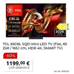 MediaMarkt TCL 65C8L SQD-Mini LED TV Angebot