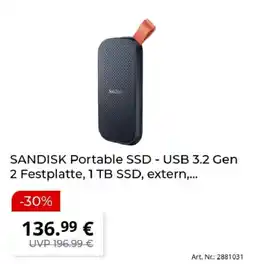 MediaMarkt SANDISK Portable SSD Angebot