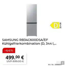 MediaMarkt SAMSUNG RB34C600DSA/EF Kühlgefrierkombination Angebot