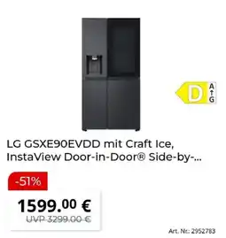 MediaMarkt LG GSXE90EVDD mit Craft Ice, InstaView Door-in-Door® Side-by-... Angebot