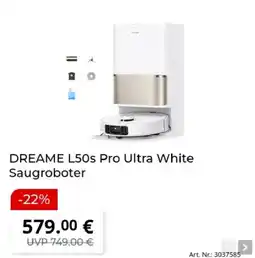 MediaMarkt DREAME L50s Pro Ultra White Saugroboter Angebot
