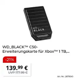 MediaMarkt WD_BLACK™ C50- Erweiterungskarte für Xbox™ 1 TB, Angebot
