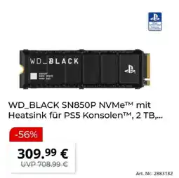 MediaMarkt WD_BLACK SN850P NVMe™ mit Heatsink für PS5 Konsolen™ Angebot