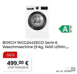 MediaMarkt BOSCH WGG244ZECO Serie 6 Waschmaschine Angebot