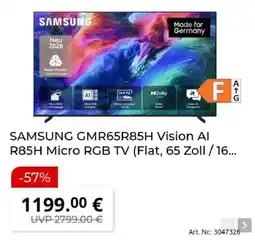 MediaMarkt SAMSUNG GMR65R85H Vision AI R85H Micro RGB TV Angebot