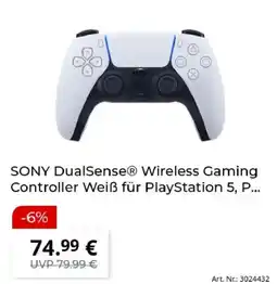 MediaMarkt SONY DualSense® Wireless Gaming Controller Weiß für PlayStation 5 Angebot