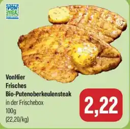Feneberg VonHier Frisches Bio-Putenoberkeulensteak Angebot