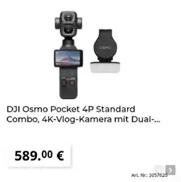 MediaMarkt DJI Osmo Pocket 4P Standard Combo Angebot