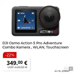 MediaMarkt DJI Osmo Action 5 Pro Adventure Combo Kamera Angebot