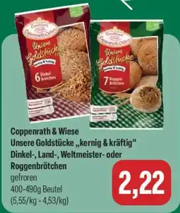 Feneberg Coppenrath & Wiese Unsere Goldstücke „kernig & kräftig“ Dinkel-, Land-, Weltmeister- oder Roggenbrötchen Angebot