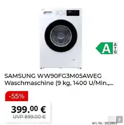 MediaMarkt SAMSUNG WW90FG3M05AWEG Waschmaschine Angebot