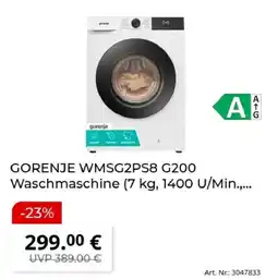 MediaMarkt GORENJE WM SG2PS8 G200 Waschmaschine Angebot