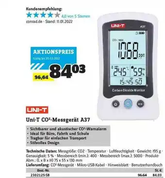 Conrad Uni-t Co Messgerät A37 Angebot