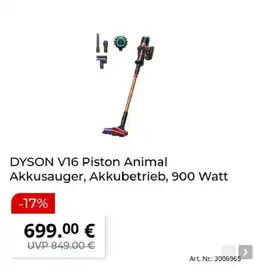 MediaMarkt DYSON V16 Piston Animal Angebot