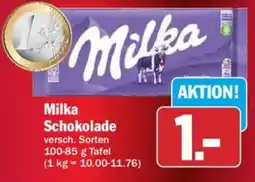 AEZ Milka Schokolade Angebot