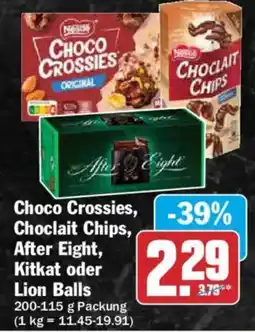 AEZ Choco Crossies, Chocolait Chips, After Eight, Kitkat oder Lion Balls Angebot
