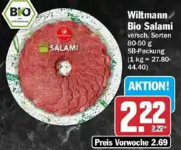 AEZ Wiltmann Bio Salami Angebot