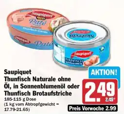 AEZ Saupiquet Thunfisch Naturale ohne Öl Angebot
