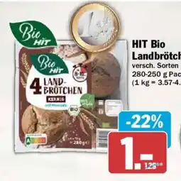 AEZ HIT Bio Landbrötchen Angebot