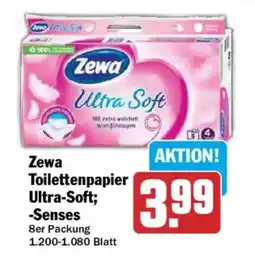 AEZ Zewa Toilettenpapier Ultra-Soft; -Senses Angebot