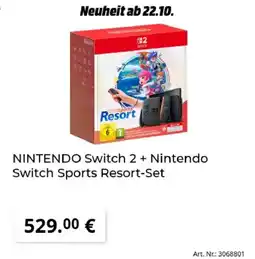 MediaMarkt NINTENDO Switch 2 + Nintendo Switch Sports Resort-Set Angebot