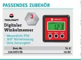 Conrad Toolcraft Digitaler Winkelmesser Angebot