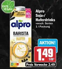 AEZ Alpro Soja-/Haferdrinks Angebot