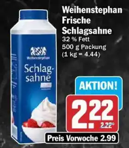 AEZ Weihenstephan Frische Schlagsahne Angebot