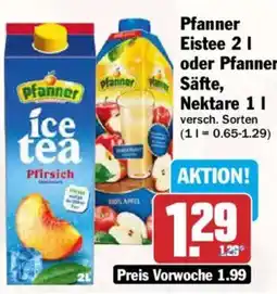 AEZ Pfanner Eistee Angebot