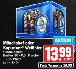 AEZ Mönchshof oder Kapuziner* Weißbier Angebot