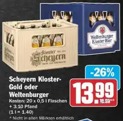 AEZ Scheyern Kloster-Gold oder Weltenburger Angebot