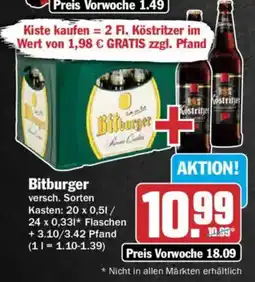 AEZ Bitburger versch. Sorten Angebot