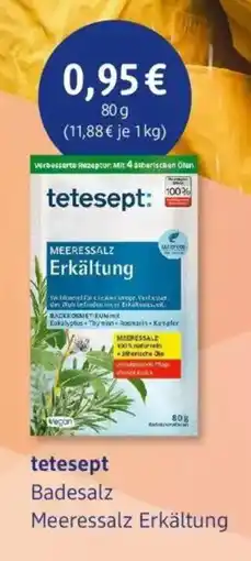 dm drogerie tetesept Badesalz Meeressalz Erkältung Angebot