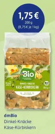 dm drogerie dmBio Dinkel-Knäcke Käse-Kürbiskern Angebot