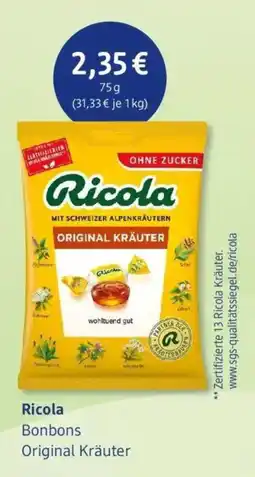 dm drogerie Ricola Bonbons Original Kräuter Angebot